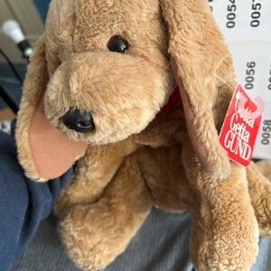 Gund Tan Plush Dog Puddles